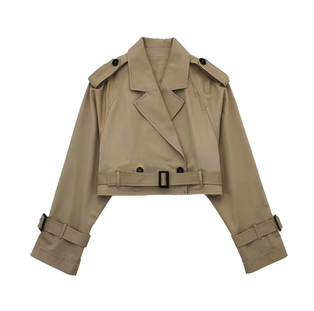 Brooke | Elegant And Polished Short Trench Coat