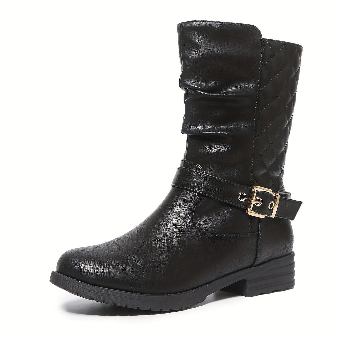 Tamara | Elegante und stilvolle Schnallenstiefel bis zur Wadenmitte