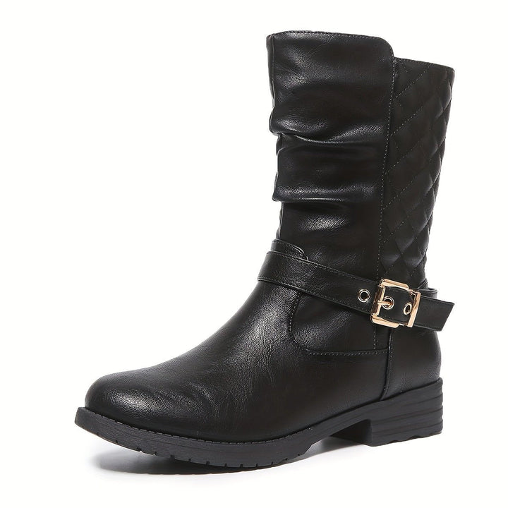 Tamara | Elegante und stilvolle Schnallenstiefel bis zur Wadenmitte