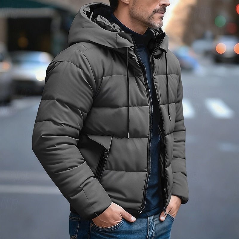 Nash | Gevoerde Hoodie Puffer Jas