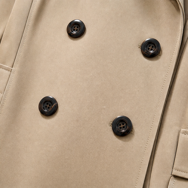 Winterly | Mid-Length Trench Coat – Belted Style for Women