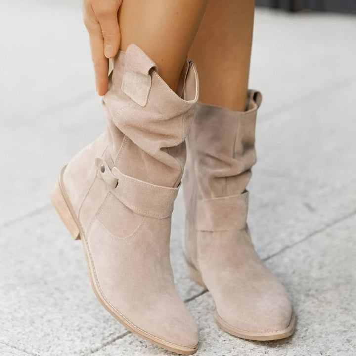 Astrid | Chic Slouchy Faux Suede Knee High Boots