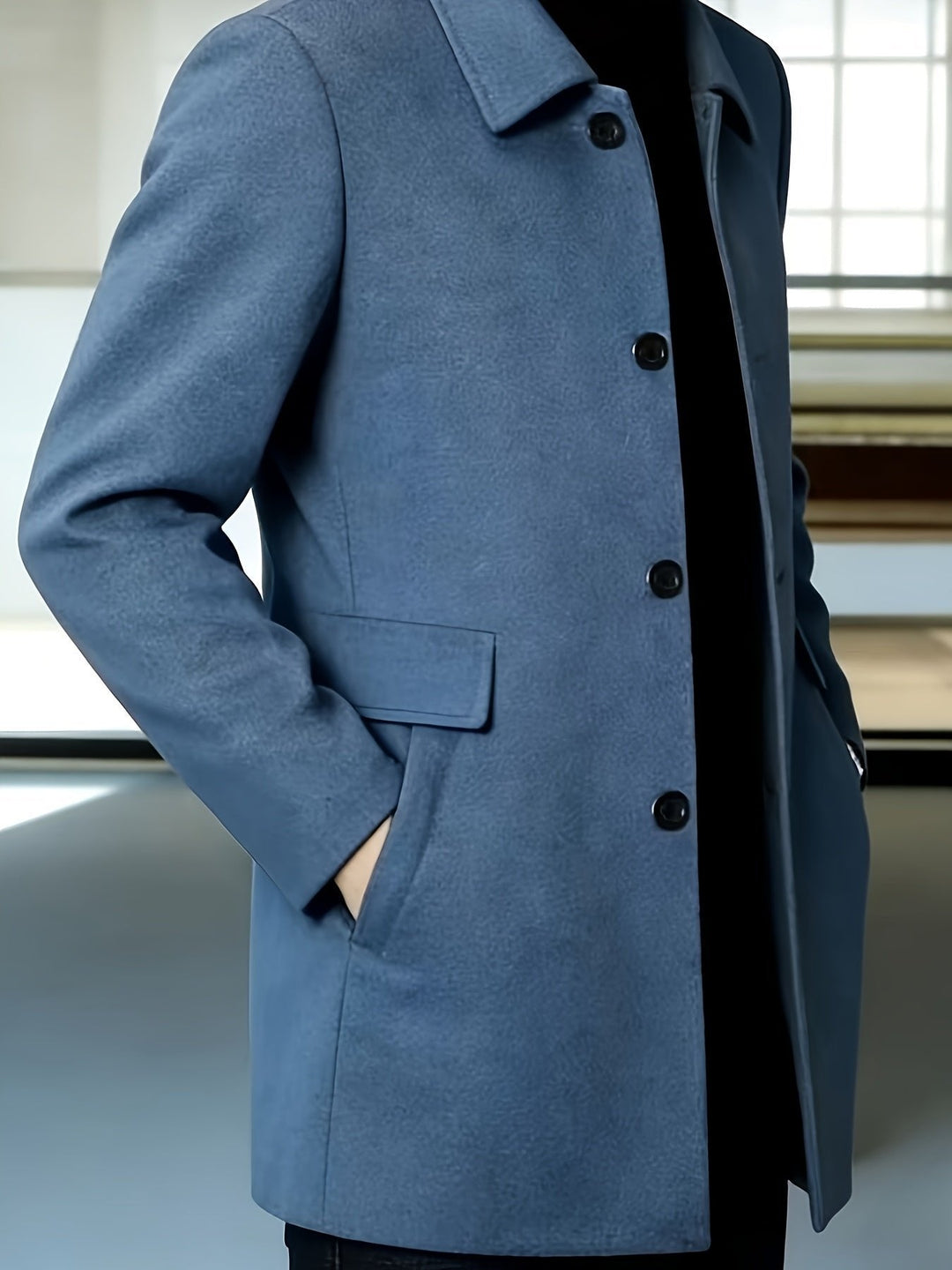 Gerard | Single-Breasted Overcoat – Timeless Style for Men