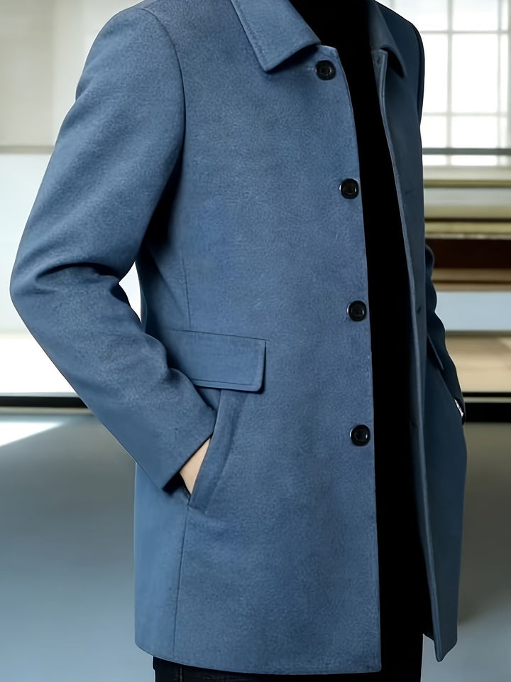Gerard | Single-Breasted Overcoat – Timeless Style for Men
