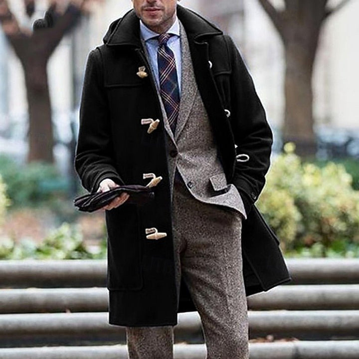 Fletcher | Hooded Toggle Overcoat – Classic Tailoring for Men