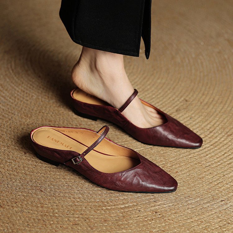 Isla | Mules eleganti e slanciate a punta con fibbia