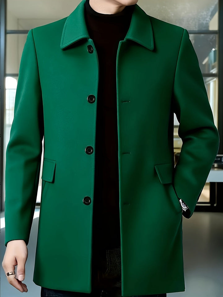 Gerard | Single-Breasted Overcoat – Timeless Style for Men