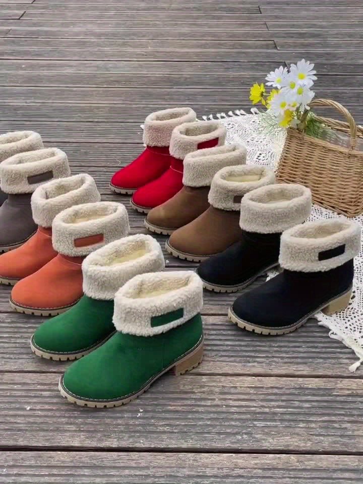 Melinda | Warme und bequeme, mit Fleece gefütterte Stiefel bis zur Wadenmitte