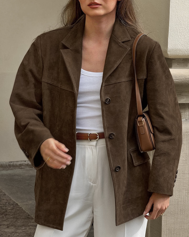 Sophia | Luxurious And Tactile Suede Blazer