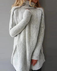 Kate | Lässiger, übergroßer Strickpullover mit Rollkragen