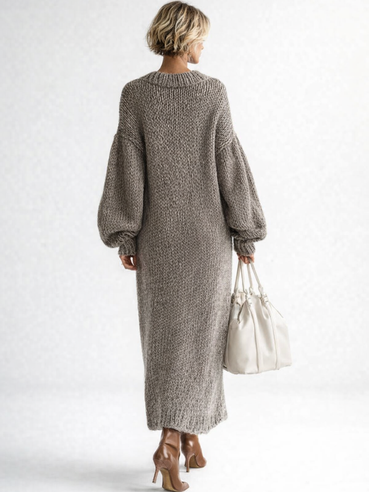 Valeria | Oversized Knit Maxi Dress for Women