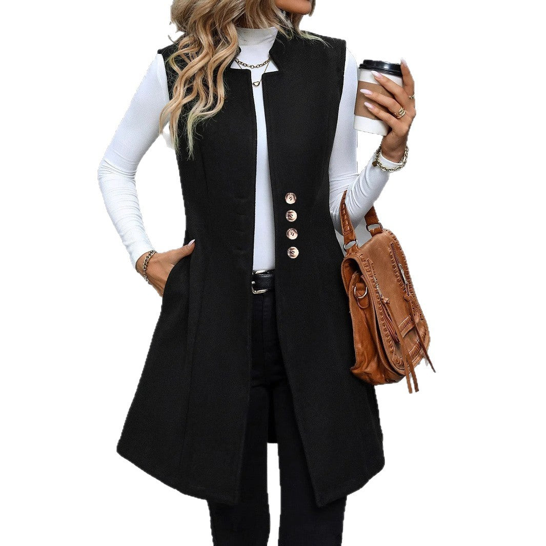 Nora | Gilet sartoriale con bottoni, chic e raffinato
