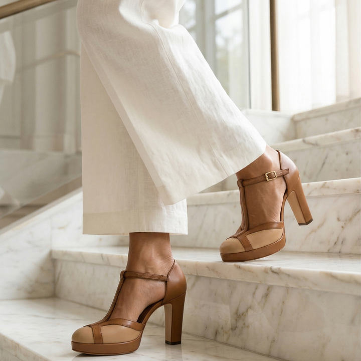 Nadia | Close Toe Heels – Sophisticated Retro Style for Women