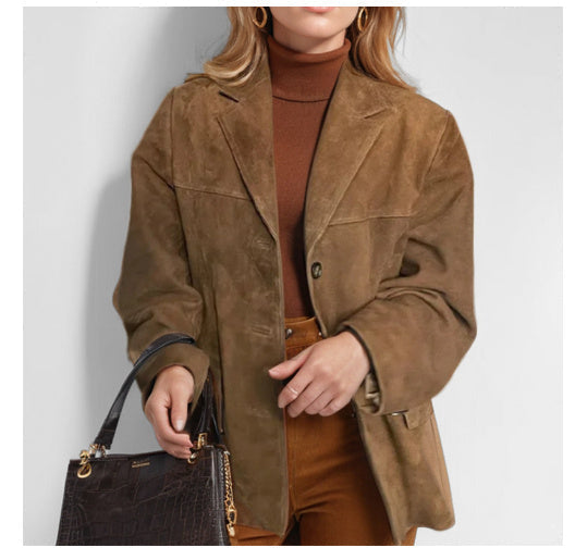 Sophia | Luxurious And Tactile Suede Blazer