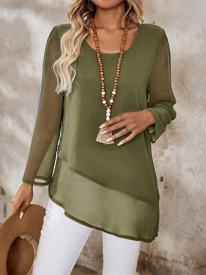 Annika | Flowing Blouse – Lightweight Layered Design for Women