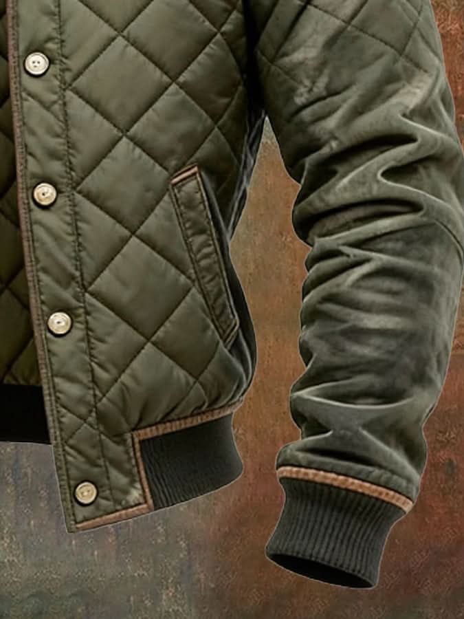 Jordan | Quilted Jacket for Men – Rugged Warmth and Elegance