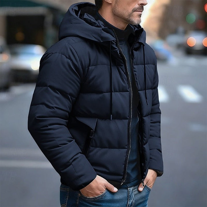 Nash | Gevoerde Hoodie Puffer Jas
