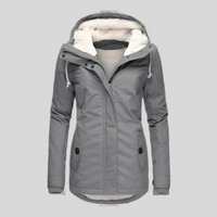 Elena | Warm And Stylish Waterproof Hooded Winter Jacket