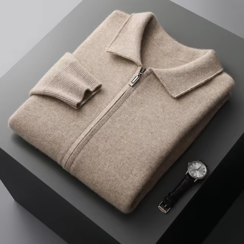 Oliver | Stilvolle und vielseitige Herren-Strickjacke mit durchgehendem Reißverschluss