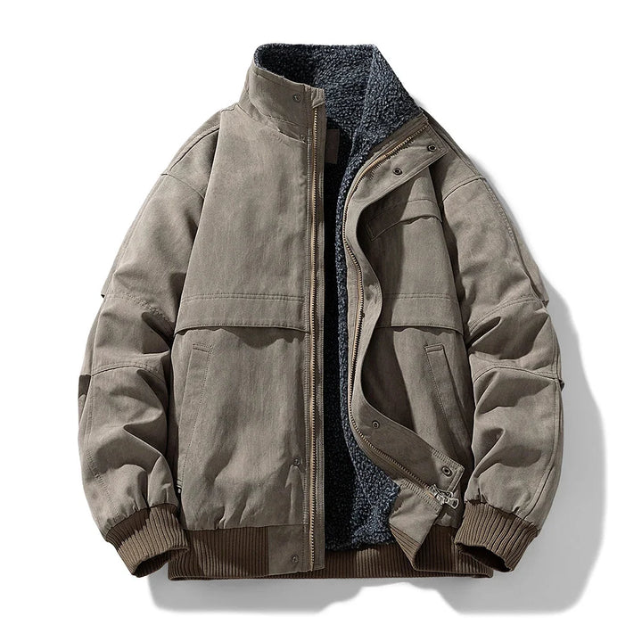 Velora | Fleece Lined Puffer Jacket – Elegante Winterstijl voor Mannen