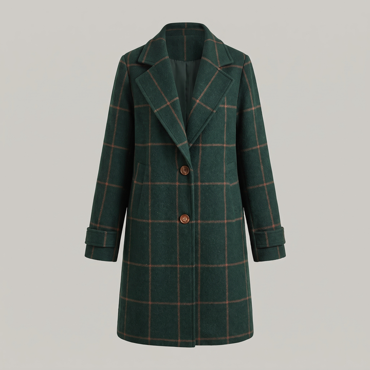 Coralyn | Checkered Coat – Timeless Elegance for Women