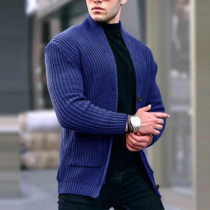 Oliver | Cardigan in maglia moderno e funzionale dallo stile urbano