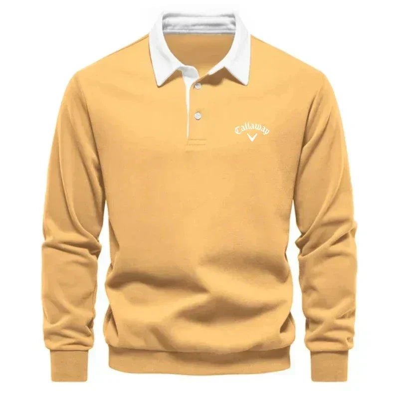 Liam | Eleganter Strickpullover mit kontrastierendem Polokragen