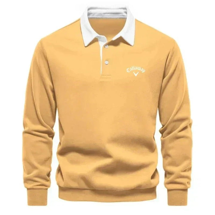 Liam | Eleganter Strickpullover mit kontrastierendem Polokragen