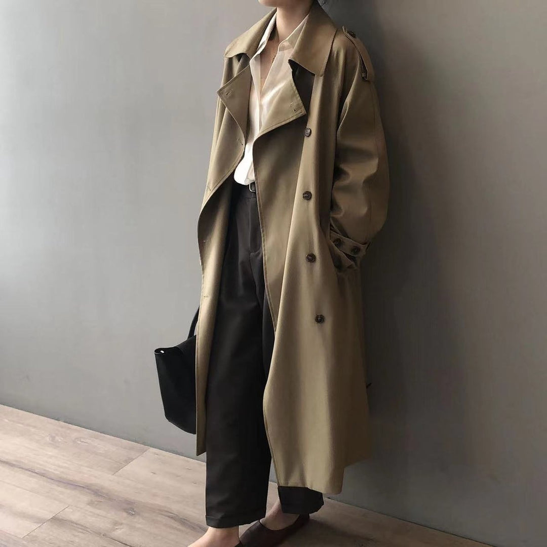 Cynthia | Elegante trench lungo idrorepellente