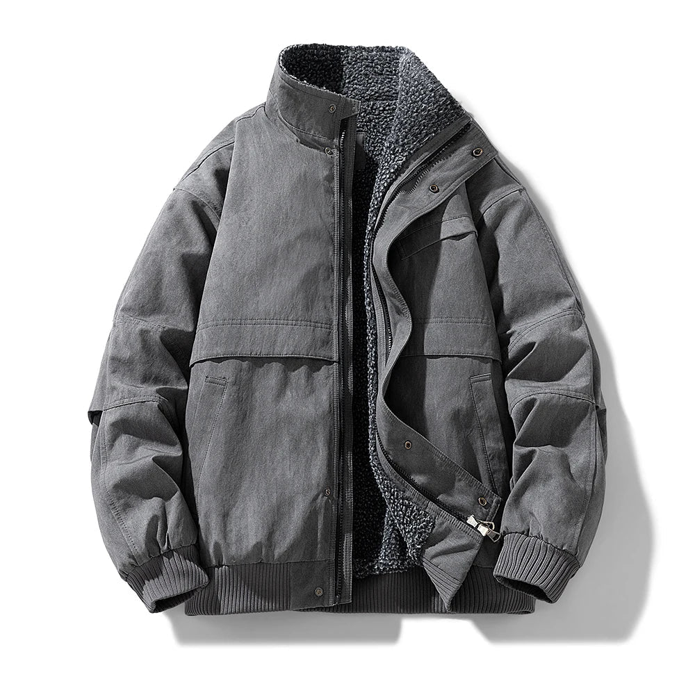 Velora | Fleece Lined Puffer Jacket – Elegante Winterstijl voor Mannen
