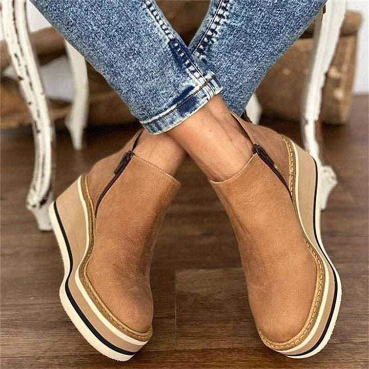 Zoe | Wedge Platform Ankle Boots That Combine Style and Comfort