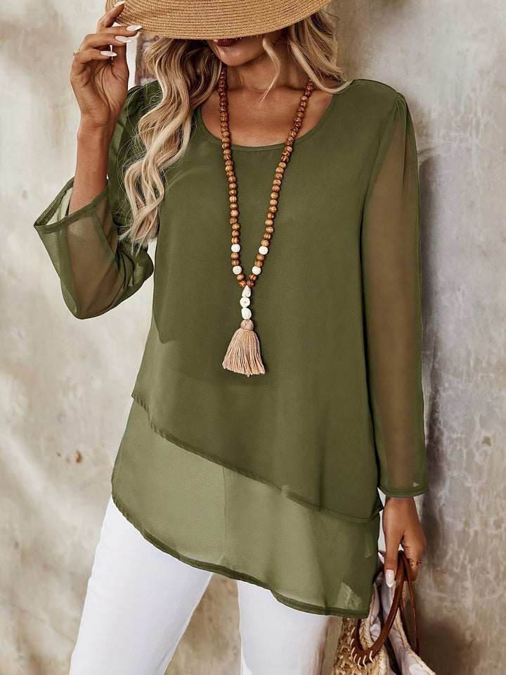 Annika | Flowing Blouse – Lightweight Layered Design for Women