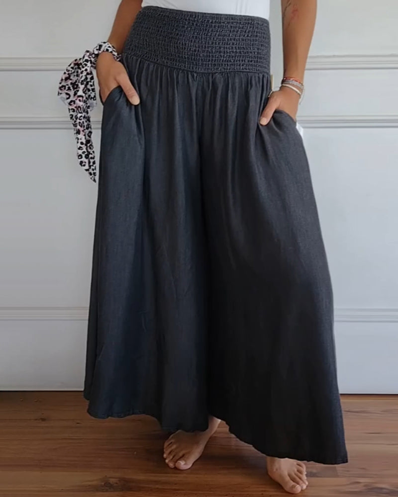 Charlotte | Zeitlos elegante Alltagshose mit weitem Bein