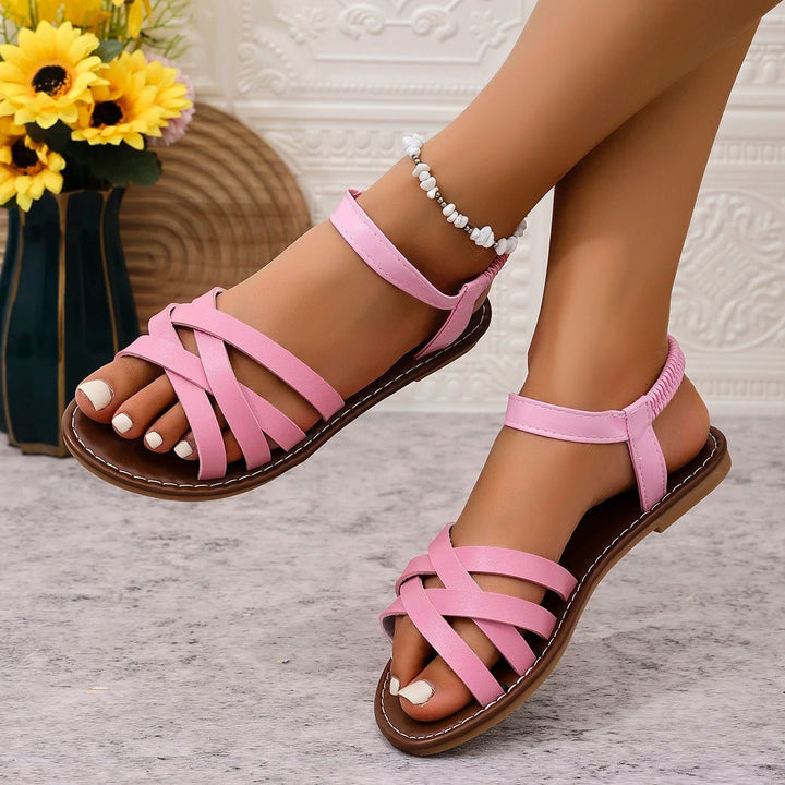 Marlene | Boho Sandals – Stylish Crossover Design for Women