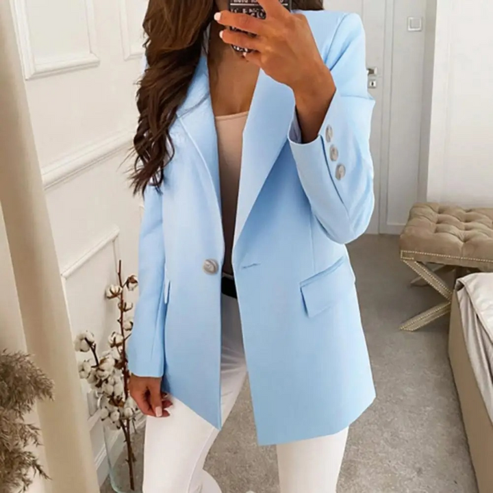 Seraphina | Eleganter und zeitloser Blazer in Uni-Farbe