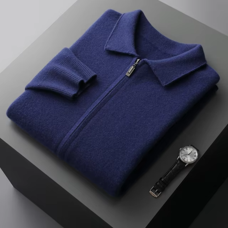 Oliver | Stilvolle und vielseitige Herren-Strickjacke mit durchgehendem Reißverschluss