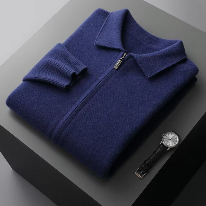 Oliver | Stilvolle und vielseitige Herren-Strickjacke mit durchgehendem Reißverschluss