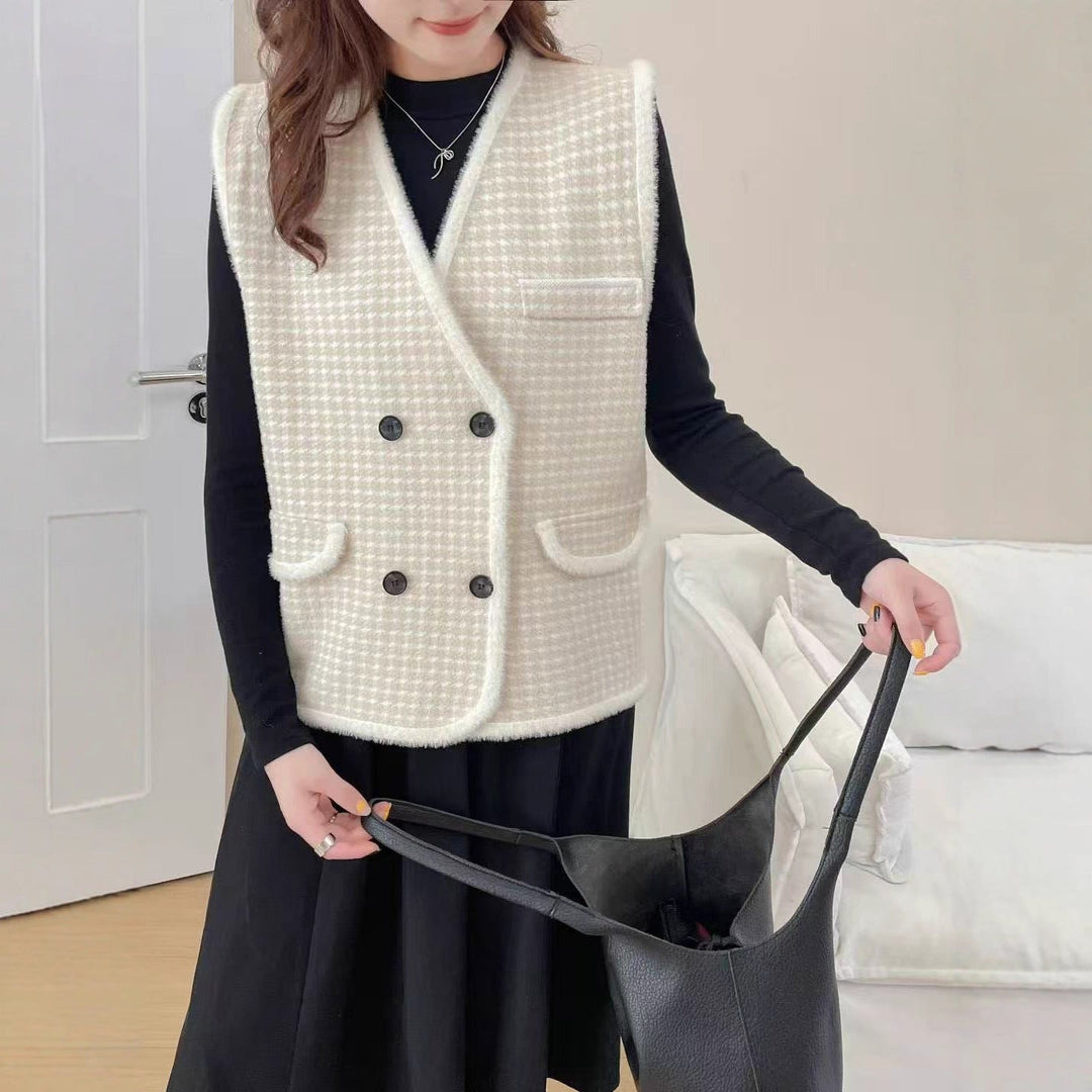 Bridget | Gilet strutturato sartoriale doppiopetto