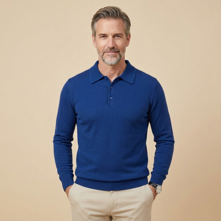 Harvey | Refined & Comfortable Long Sleeve Polo Shirt