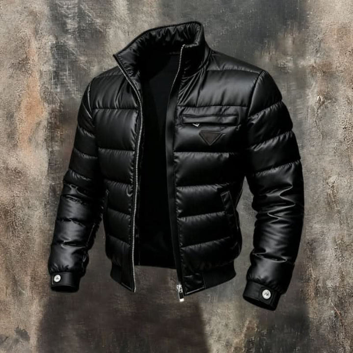 Summit | Puffer Jacket – Controlled Thermal Insulation in Glossed Black
