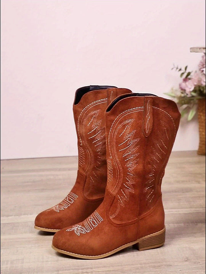 Nicole | Comfortable And Stylish Wide-Calf Cowboy Boots