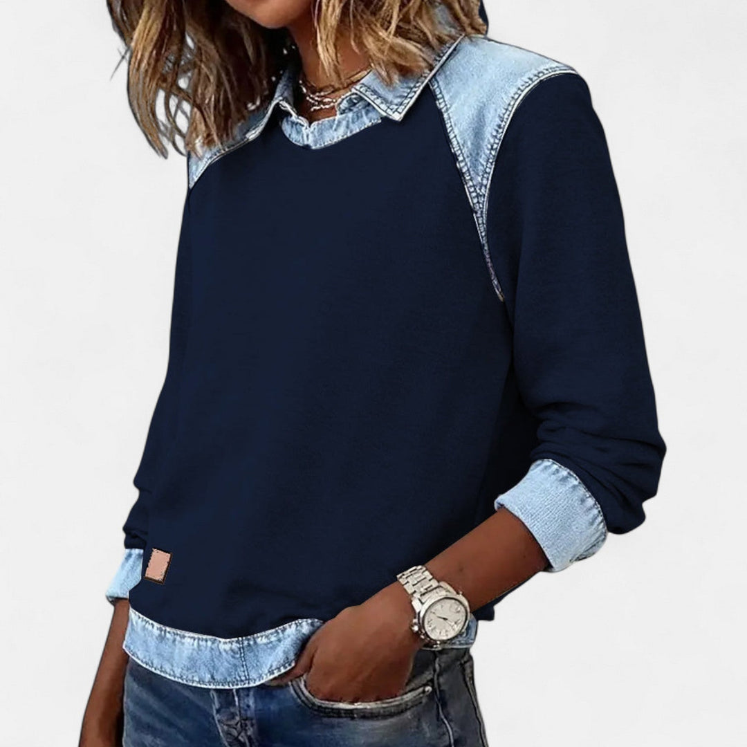 Sophia | Modern Knit Sweatshirt For Effortless Everyday Elegance