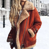 Cecilia | Comfortable And Cozy Suede Biker Jacket