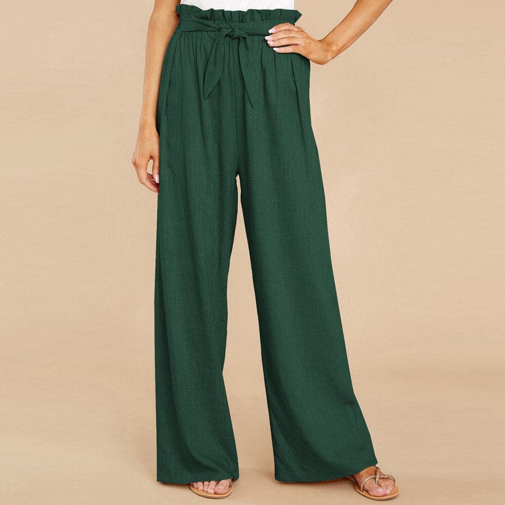 Amelia | Elegant High-Waisted Wide Leg Pants