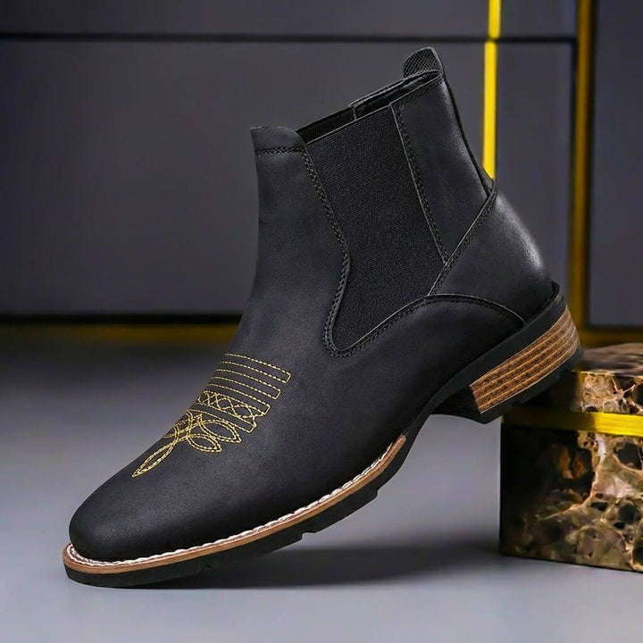 Carter | Genuine Leather Boots for Men with Polished Finish