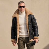 Mason | Rugged Teddy Fur Lined Bomber Jacket
