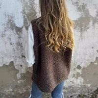 Emily | Gilet classico quotidiano con bottoni sul davanti