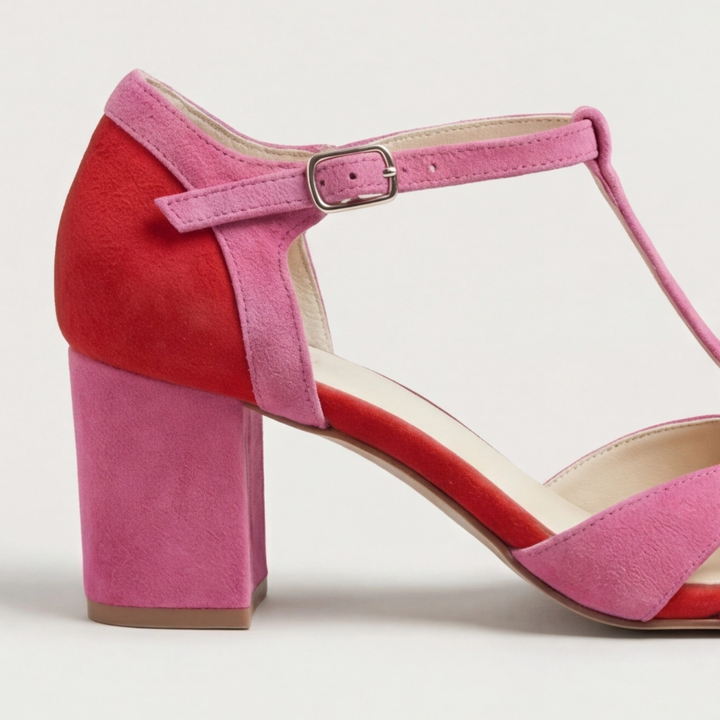 Joanna | Closed Toe T-Strap Heels – Modern Elegance for Women