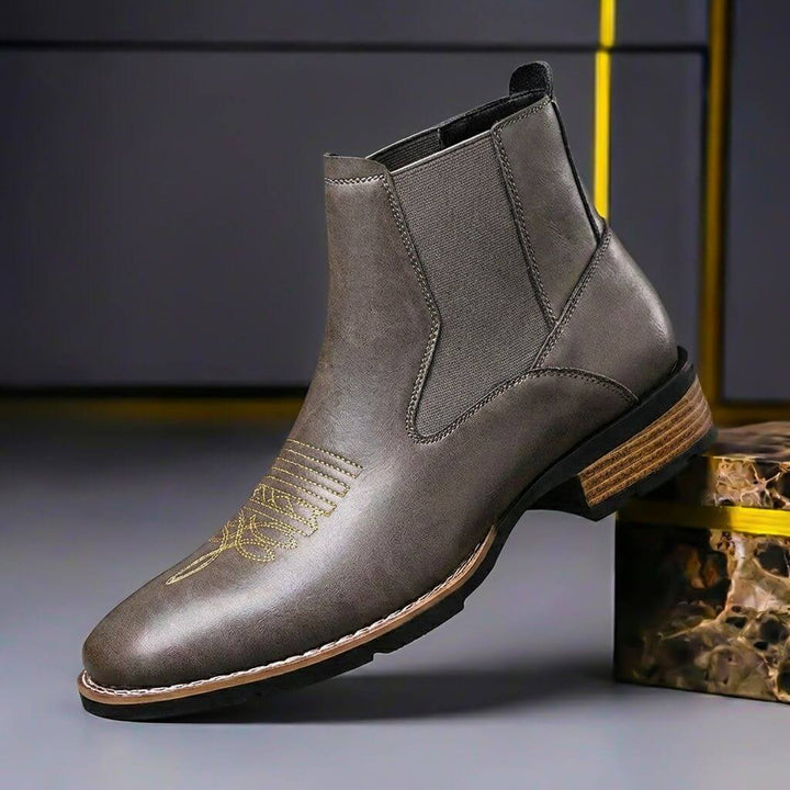 Carter | Genuine Leather Boots for Men with Polished Finish