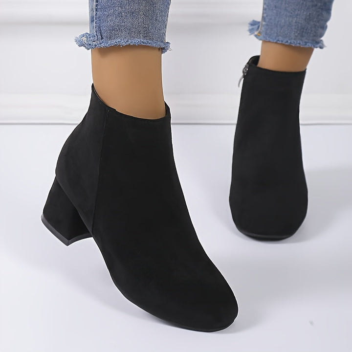 Elizabeth | Elegant Suede-Finish Chelsea Ankle Boots